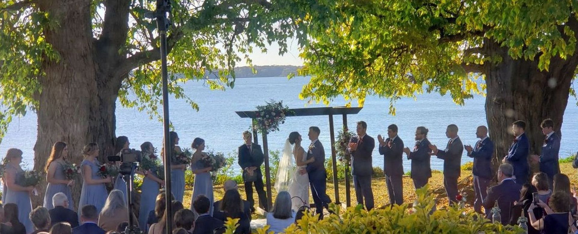 Take your vows in the shade of the majestic Osage Orange trees
